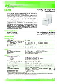 Thumbnail of document Data Sheet - EE10 - Humidity and Temperature Room Sensor